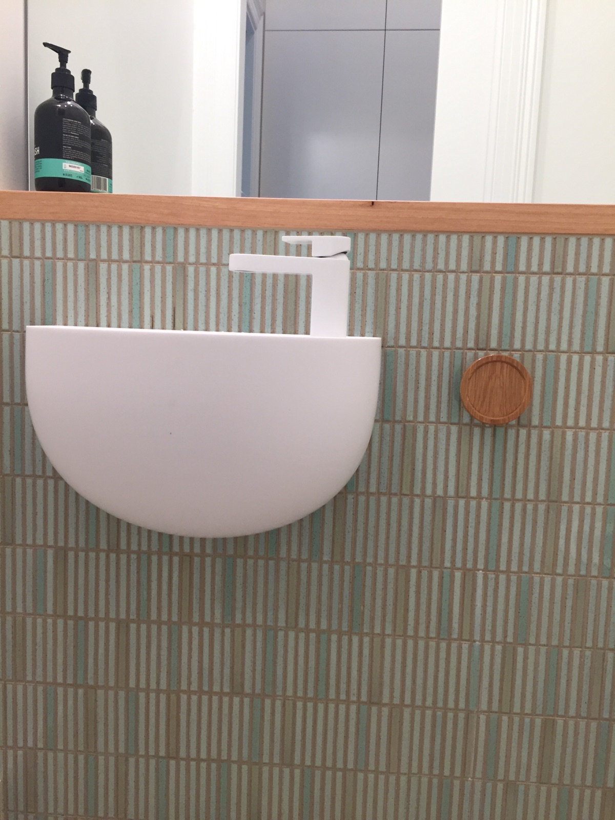 Timber towel hook