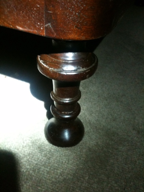 Leg extensions made for antique furniture