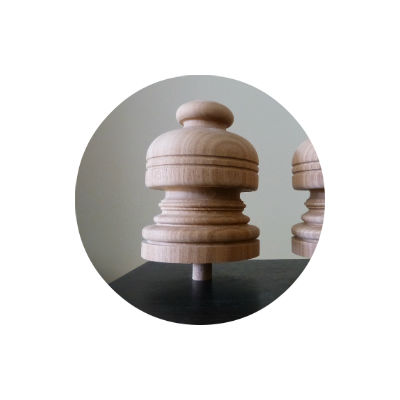 Newel post knobs