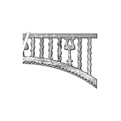 FR10 Squiggle, motif, dentil