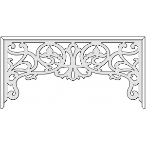 Frondescence hallway fretwork