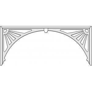 Sunray assembled fretwork