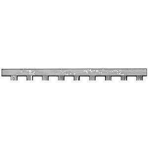 Trenched rail for fretwork