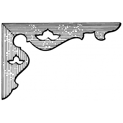 Decorative verandah corner bracket - CB02