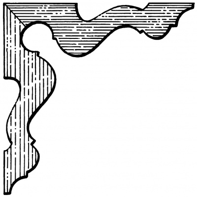 Decorative verandah corner bracket - CB08