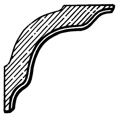 Decorative verandah corner bracket - CB022