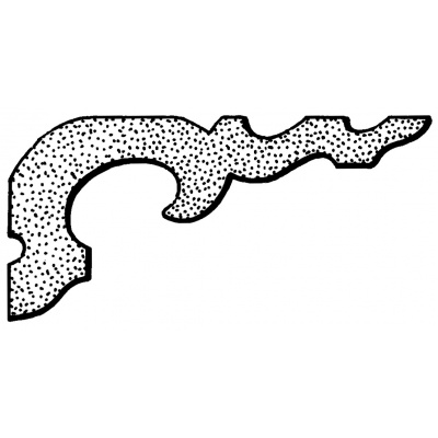 Decorative verandah corner bracket - CB023