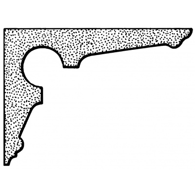 Decorative verandah corner bracket - CB24