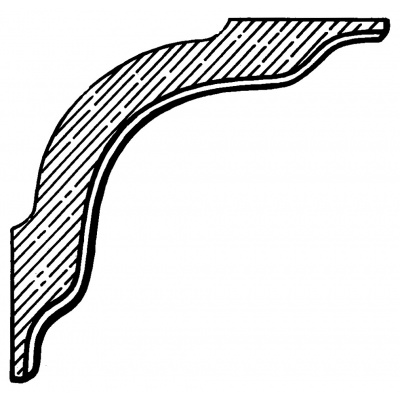 Decorative verandah corner bracket - CB029