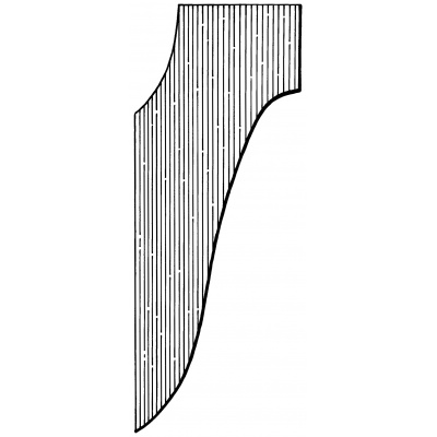 Decorative verandah corner bracket - CB30
