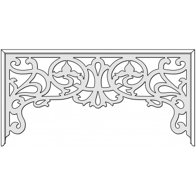 Frondescence hallway fretwork