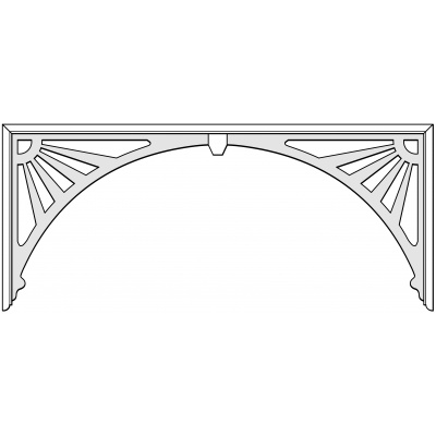 Sunray assembled fretwork